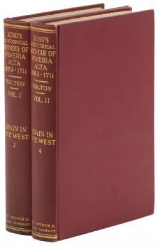 Kino's Historical Memoir of Pimer&iacute;a Alta: A Contemporary Account of the Beginnings of California, Sonora, and Arizona, by Father Eusebio Francisco Kino,... 1683-1711.