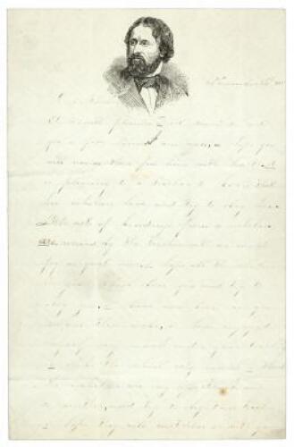 Letter mentioning a benefit Fair held by &ldquo;the colored people&rdquo;