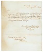 Autograph Letter Signed by Naval hero and Chair of Board of Navy Commissioners
