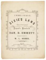 I Wish I Was in Dixie’s Land Sheet Music