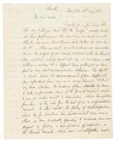 Letter by John Dix to his friend, John Rogers Vinton