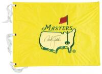 1997 Masters flag signed by Nick Faldo