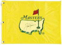 1997 Masters flag signed by Jack Nicklaus