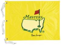 1997 Masters flag signed by Gene Sarazen