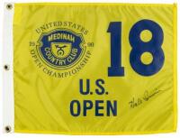 1990 U.S. Open flag, signed by Hale Irwin