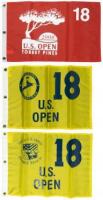 U.S. Open flags from Tiger Woods victories: 2000, 2002 and 2008