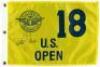 1998 U.S. Open flag, signed by Lee Janzen
