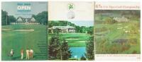 Lot of six major championship programs (5 US Open and 1 PGA)