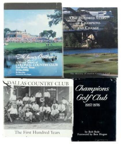 Lot of four Texas golf club histories