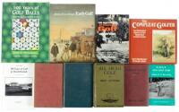 Ten miscellaneous books on golf