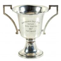 1937 Northbourne Golf Club 2 handled sterling silver trophy