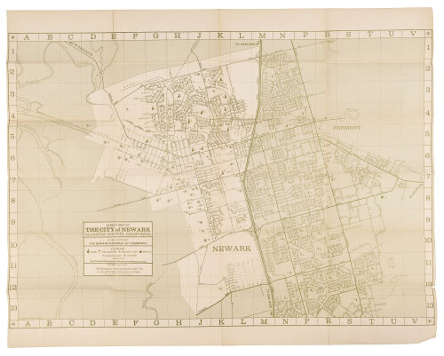 Street Map of the City of Newark, Alameda County, California