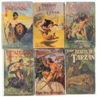 Lot of 12 Grosset & Dunlap Tarzan books in dust jackets