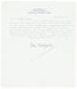 Signed typed letter and original typescript poem by John Berryman - 2
