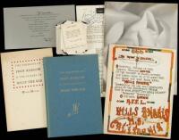 Archive of books, letters, and miscellaneous ephemeral items all relating to or by Michael McClure, many signed