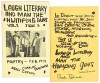 Laugh Literary and Man the Humping Guns – two issues one signed