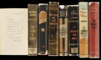 Eight titles by Ellery Queen, 4 of them signed, inscribed or with a letter from Frederic Dannay as Ellery Queen