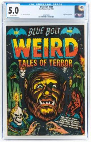 BLUE BOLT WEIRD TALES OF TERROR No. 111