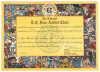 Original EC FAN-ADDICT CLUB Membership Certificate