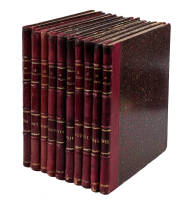 Ten bound volumes of the illustrated periodical Le Papillon