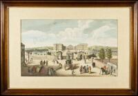 Two hand-colored copper engraved views of hospitals