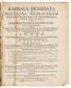 Kabbala denudata, seu, Doctrina Hebraeorum transcendentalis et metaphysica atque theologica, opus antiquissimae philosophiae barbaricae variis speciminibus refertissimum... - 2