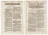 Seven consecutive leaves of the King James Bible (1611-13). Amos 1:12-Habakkuk 3:7. - 3