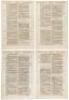 Four consecutive leaves of the King James Bible (1611-13). Hosea 1:1-14:7. - 2