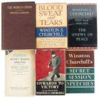 Six volumes of Churchill's Military Writing and Speeches