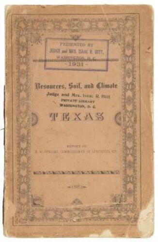 The Resources, Soil, and Climate of Texas