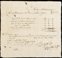 Manuscript document authorizing payment to Thomas and Samuel Green for printing pamphlets and other materials in the early days of the American Revolution