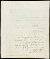 Two Autograph Letters Signed by John Jacob Astor, to William Prince