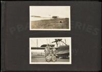1918 Album with approximately 150 snapshot photographs, about half of them featuring Curtiss flying boats or dirigibles