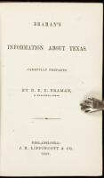 Braman's Information about Texas. Carefully Prepared by D.E.E. Braman, of Matagorda, Texas