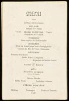Menu Card for the 30-year Dinner of the Yale Class of 1854, when Yung Wing was the first Chinese student to graduate from a U.S. university