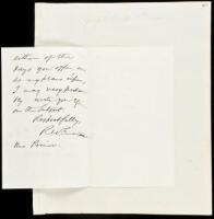 Autograph Letter Signed by Ralph Waldo Emerson, to William Prince