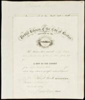Document Signed by Edward Everett, plus closing portion of Autograph Letter Signed by Everett
