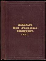 The San Francisco City Directory...September 1, 1850