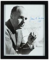 Signed photograph portrait of James Michener