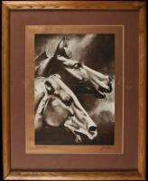 Aticca and Ch'in - Print, matted and framed