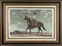 Recuerdo de Lagrimas - Print, matted and framed