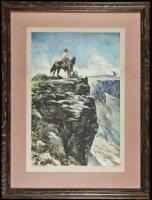 Where the Hawks Live - Print, matted and framed