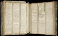 Scrapbook filled with newspaper clippings related to the assassination of Abraham Lincoln, and to a lesser extent James Garfield