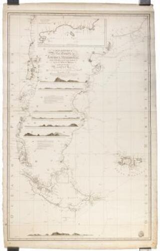 Carta Esferica De Las Costas de la America Meridional desde el Paralelo de 36&deg; 30' de Latitude S. Hasta el Cabo de Hornos. Levantada De orden del Rey En 1789. 90. 94.y 95. por varios Oficiales de su Rl. Armada