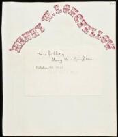 Autograph Salutation Signed by Henry W. Longfellow.