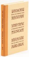 The Colt Springs High: A Publishing Memoir of the Colt Press