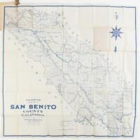 Denny's pocket map of San Benito County, California: Compiled from latest official and private data