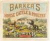 Barker's Vegetable Horse Cattle & Poultry Powder. Barker, Moore & Mein, Wholesale Druggists, Philadelphia - 3