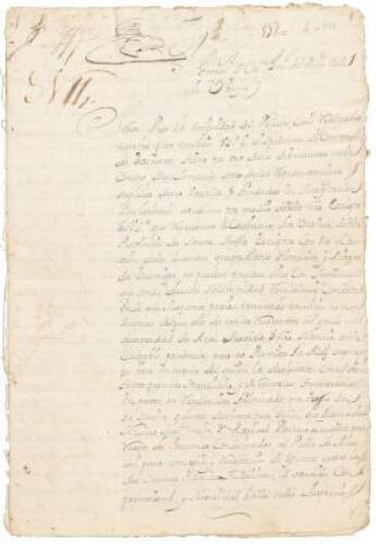 Manuscript document containing complaints about unjust actions and dereliction of duty by Joachin Joseph de Rivera, the Chief Justice of Sonora, and other government and military officials