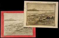 Official souvenir portfolio of the Panama-Pacific international exposition, San Francisco. February to December, 1915, celebrating the building and opening of a ship's highway across the Isthmus of Panama, constructed by the United States of America for t